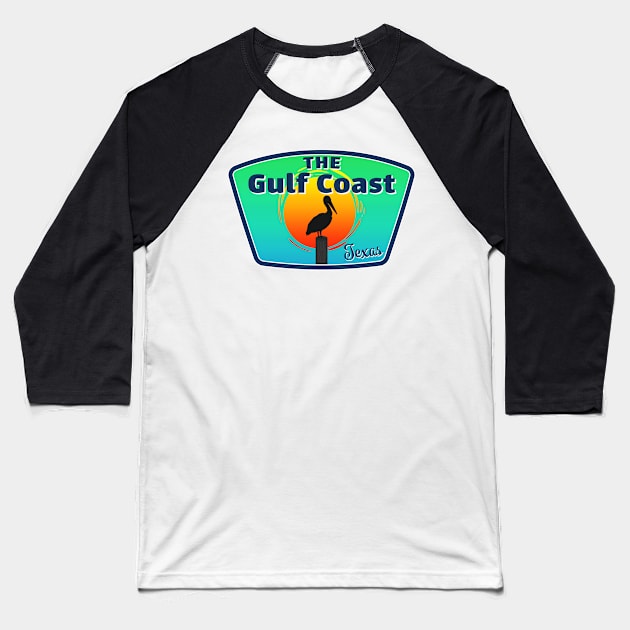 The Gulf Coast Texas Gulf Of Mexico Travel Baseball T-Shirt by TravelTime